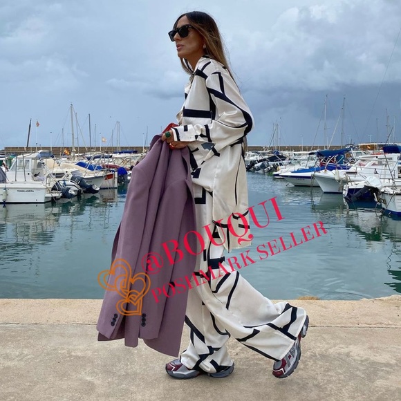 BLOGGERS FAV ZARA GEOMETRIC PRINTED LONG SLEEVES SHIRT - Picture 12 of 14